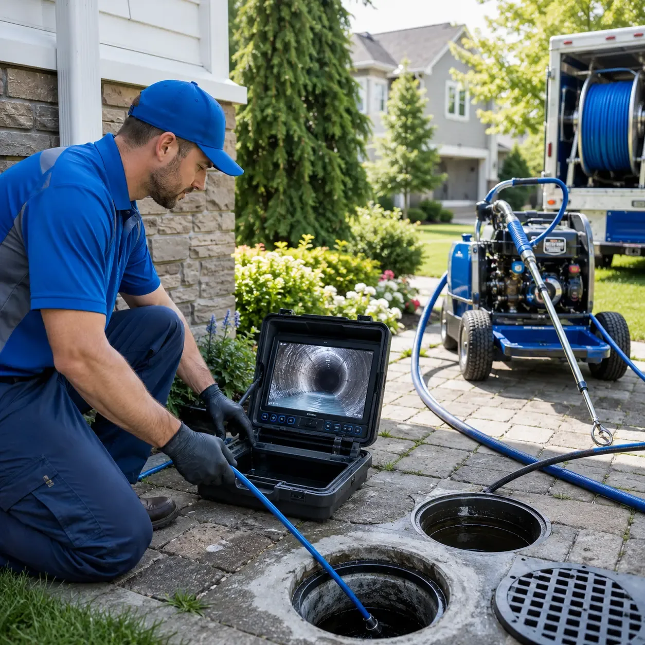 Outdoor drain cleaning professionals serving Breeding, KY