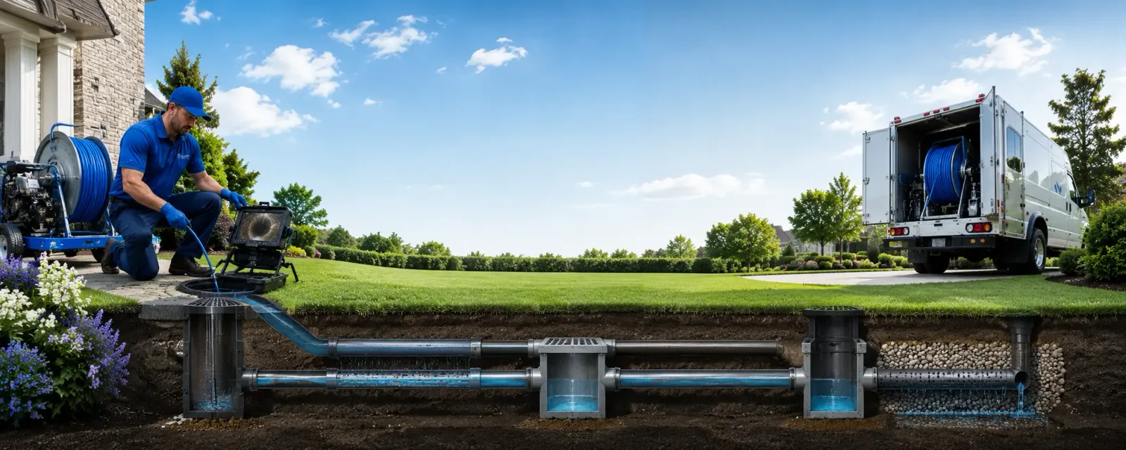 Outdoor drain cleaning information for Breeding, KY